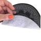 Dolls House Round Area Rug Circular Carpet Purple & Black Mandala Design Lge Dolls House Round Area Rug Circular Carpet Purple & Black Mandala Design Lge