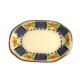 Dolls House Floral Oval Dinner Serving Platter Plate 1:12 Dining Room Accessory