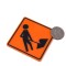 Dolls House Construction Roadworks Sign Road Fence Railway Warning Accessory