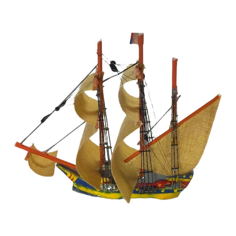Dolls House Mayflower Merchant Galleon Ship 1:12 Model Boat Ornament Accessory
