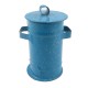 Dolls House Blue Spatterware Dairy Milk Churn Storage Canister Farm Accessory