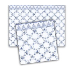 Dolls House Wallpaper Dutch Tile Blue Delft 1:24 1/2in Miniature Print x 3 Dolls House Wallpaper Dutch Tile Blue Delft 1:24 1/2in Miniature Print x 3