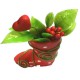 Dolls House Red Wellington Boot & Valentine Flowers Garden Outdoor Accessory