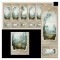 Dolls House Wall Panel Wallpaper Chinoiserie Beige 1:12 Scale Miniature Print