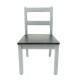 Dolls House Side Chair Grey & Black Miniature Kitchen Dining Room Furniture 1:12