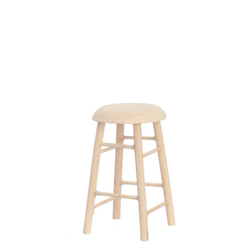 Dolls House 4 Legged Stool Unfinished Bare Wood Furniture Miniature 1:12 Scale Dolls House 4 Legged Stool Unfinished Bare Wood Furniture Miniature 1:12 Scale
