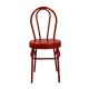 Dolls House Red Bistro Bentwood Metal Side Chair Cafe Kitchen Dining Furniture