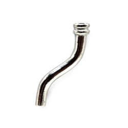 Dolls House Pipe Offset Miniature Pewter Rainwater Accessory 1:12 Scale