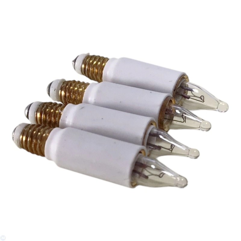 Dolls House 4 Candlestick Candle Bulbs Screw in Lighting Accessory 25mm 1 inch