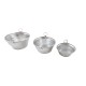 Dolls House Silver Round Galvanized Metal Laundry Wash Tub Set Kitchen Accessory