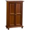 Dolls House Walnut 2 Door Double Wardrobe Wooden Armoire 1:12 Bedroom Furniture