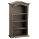 Dolls House Weathered Grey Arched Bookcase Display Bookshelf Study Furniture