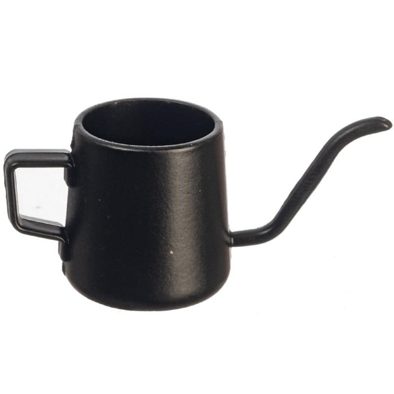 Dolls House Black Watering Can Miniature Garden Accessory 1:12 Scale