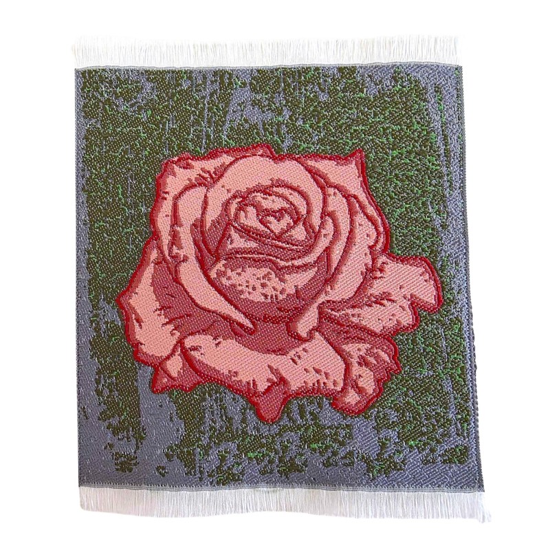 Dolls House Rose Tapestry Rug or Wall Decor Miniature Accessory Small