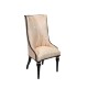 Dolls House Black High Back Side Chair JBM Miniature Dining Room Furniture 1:12