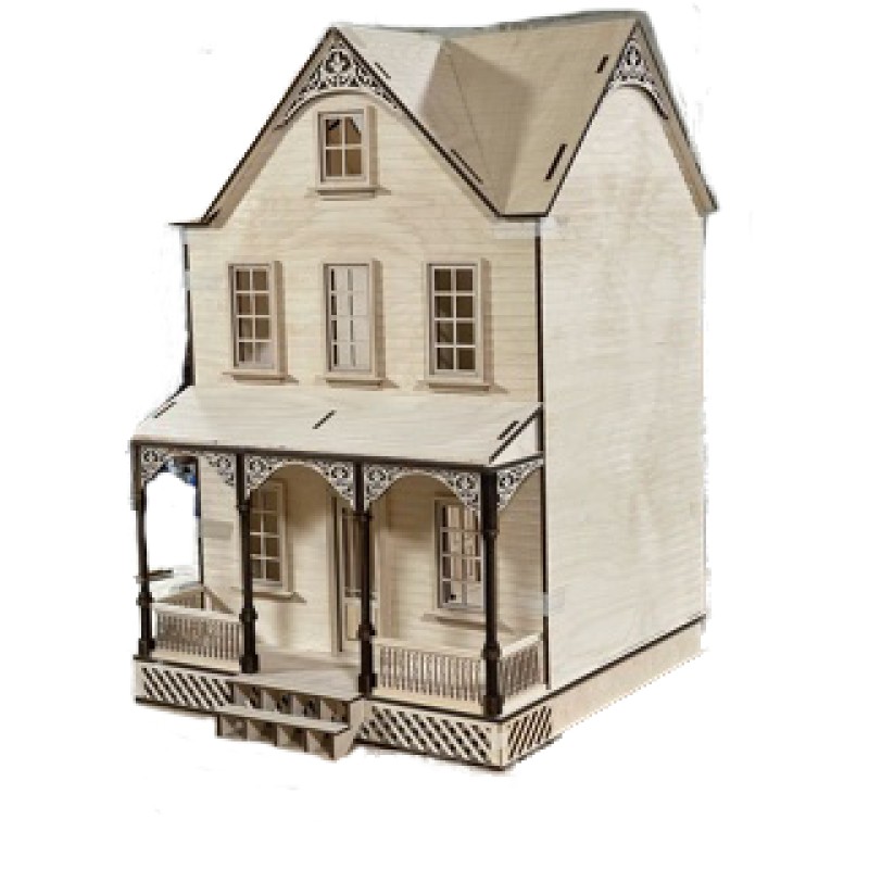 Penny Lane Farmhouse 1:12 Scale Laser Cut Flat Pack Dolls House Kit