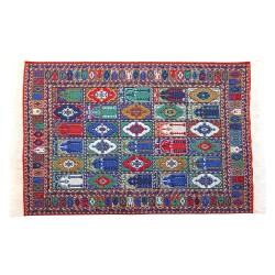 Dolls House Rectangular Rug Woven Moroccan Design Miniature Accessory Small