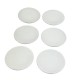Dolls House Plain White Plates 42mm Set of 6 Tableware Dining Kitchen Accessory