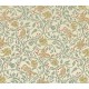 Dolls House Wallpaper Birds & Berries Cream 1:24 Scale Miniature Print x 3
