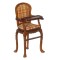 Dolls House Victorian Highchair Walnut 1:24 Half Inch JBM Nursery Baby Furniture