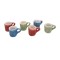 Dolls House Mugs Modern Multi Coloured Miniature 1:12 Kitchen Accessory PK 6