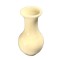 Dolls House Plain White Vase Miniature Ornament Flower Accessory 1:12 Scale