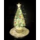 Dolls House Decorated Christmas Tree with 24 LED Lights & Silver & White Skirt