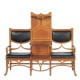 Dolls House Art Nouveau Conversation Bench Double Chairs JBM Miniature Furniture Dolls House Art Nouveau Conversation Bench Double Chairs JBM Miniature Furniture