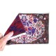 Dolls House Rug Rectangular Purple Red Modern Miniature 1:12 Carpet Med Dolls House Rug Rectangular Purple Red Modern Miniature 1:12 Carpet Med