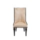 Dolls House Black High Back Side Chair JBM Miniature Dining Room Furniture 1:12