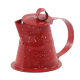 Dolls House Red Spotted Spatterware Teapot Kettle Hot Pot Kitchen Accessory