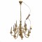 Dolls House Elite 12 Arm Brass Chandelier Candle Bulbs Miniature 