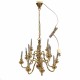 Dolls House Elite 12 Arm Brass Chandelier Candle Bulbs Miniature 