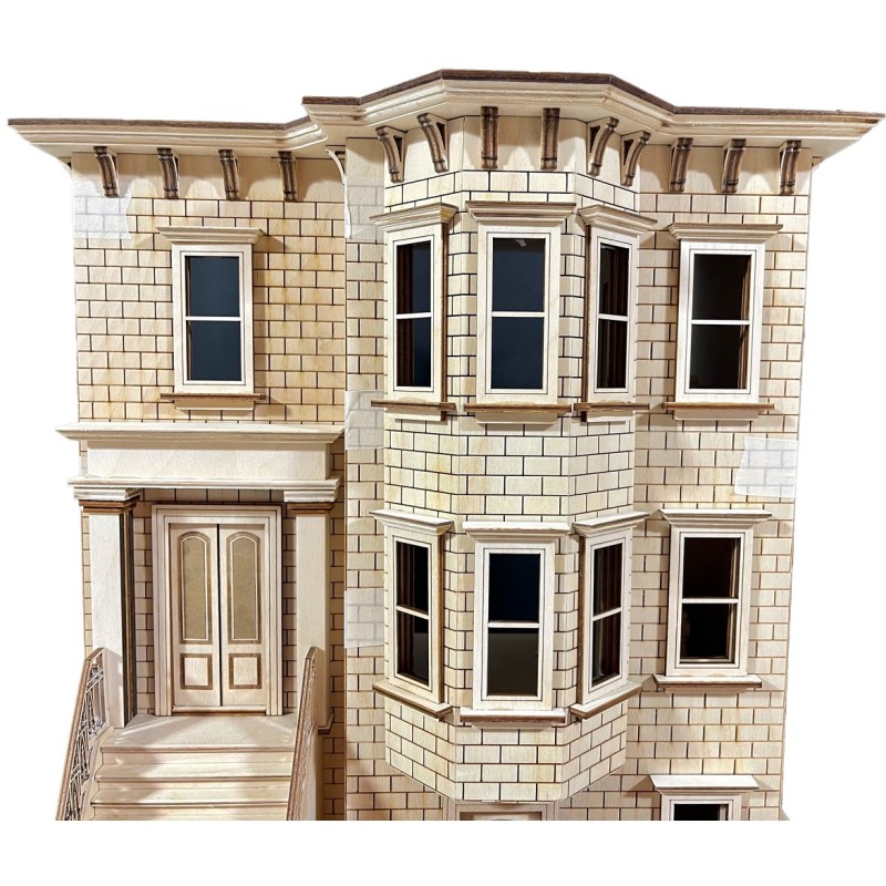 American Dolls House Park Ave. Grand Mansion Half Inch 1:24 Laser Cut Flat Pack Kit