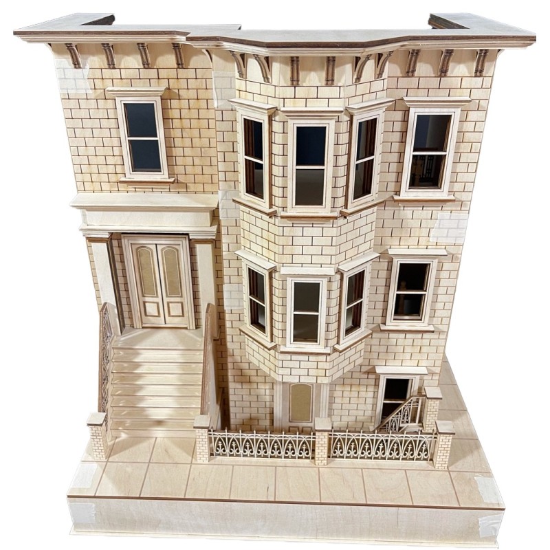 American Dolls House Park Ave. Grand Mansion Half Inch 1:24 Laser Cut Flat Pack Kit