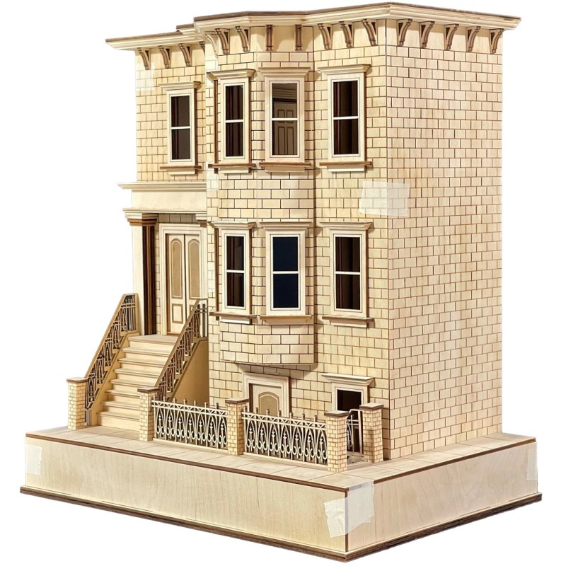 American Dolls House Park Ave. Grand Mansion Half Inch 1:24 Laser Cut Flat Pack Kit