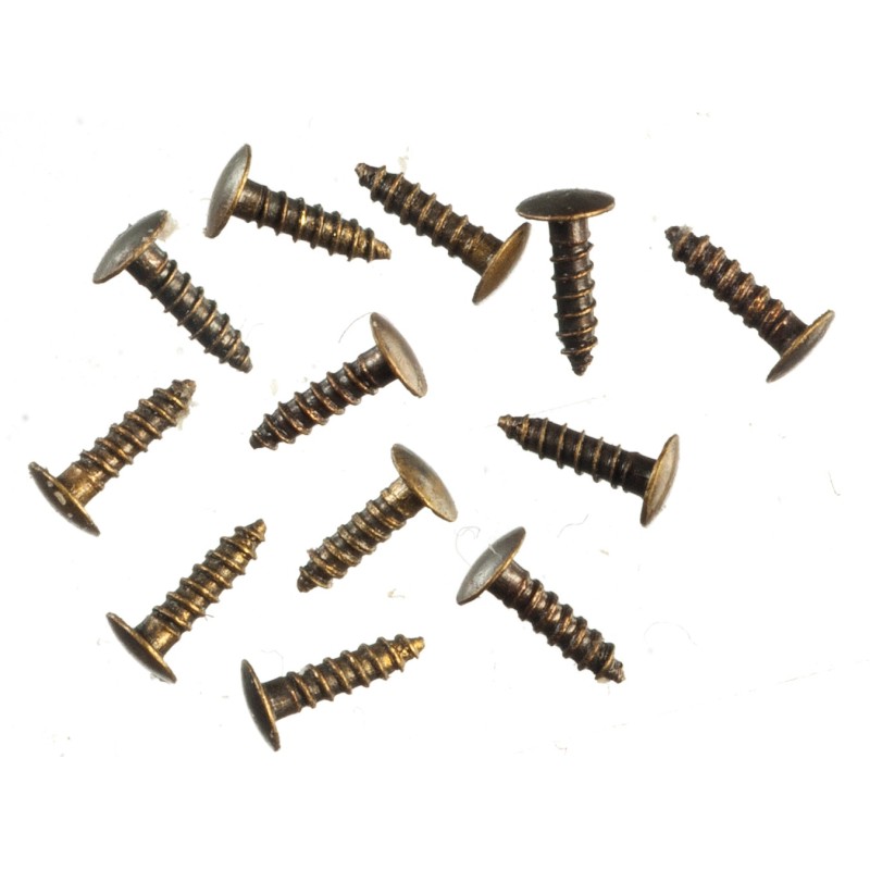 Dolls House 3/32in Mini Nails Brass Nickle Miniature DIY Builders Accessory