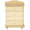 Dolls House Chest of Drawers Bare Wood Miniature Bedroom Furniture 1:12 Scale