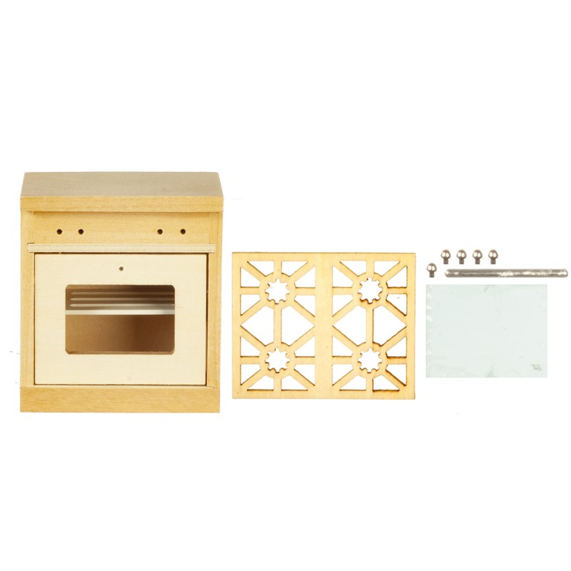 Dolls House White Cooker Stove Modern Miniature Kitchen Furniture 1:12 Scale