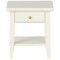 Dolls House White Bed Side Table & Drawer Miniature Bedroom Furniture 1:12