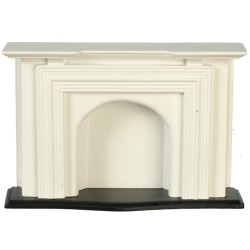 Dolls House Jamestown Fireplace Fire Surround White Wooden Miniature Furniture