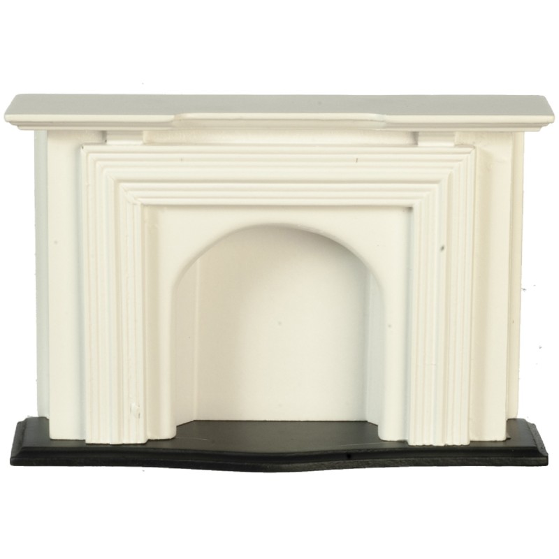 Dolls House Jamestown Fireplace Fire Surround White Wooden Miniature Furniture