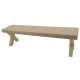 Dolls House Bench with Bare Cross Wooden Legs Miniature Modern Dining Furniture Dolls House Bench with Bare Cross Wooden Legs Miniature Modern Dining Furniture