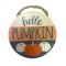 Dolls House Blue "Hello Pumpkin" Halloween Sign Wreath Miniature Door Accessory
