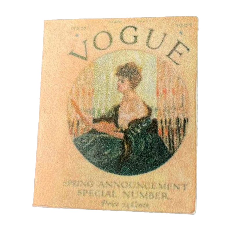 Dolls House Vogue Fashion Magazine Cover Miniature Study Accessory 1:12 Scale