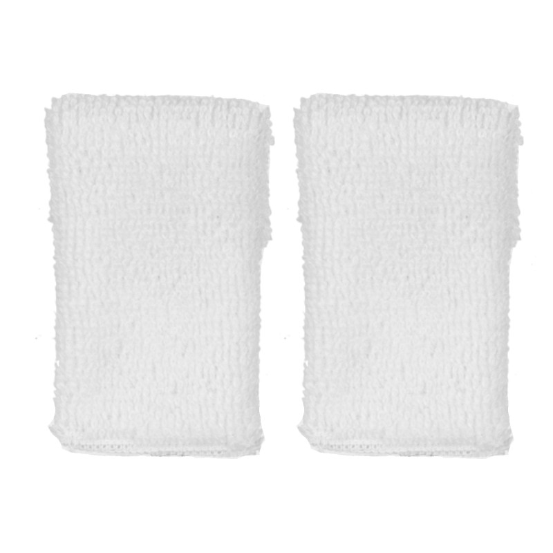 Dolls House Pair of White Hand Towels Miniature Bathroom Accessory 1:12 Scale
