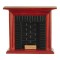 Dolls House Mahogany & Black Brick Fireplace with Logs Minature 1:12 Furniture