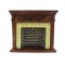 Dolls House 1:12 Scale Miniature Furniture Resin Walnut Brick Delft Fireplace