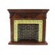 Dolls House 1:12 Scale Miniature Furniture Resin Walnut Brick Delft Fireplace