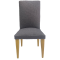 Dolls House Modern Grey Fabric Side Chair Miniature Dining Room Furniture 1:12